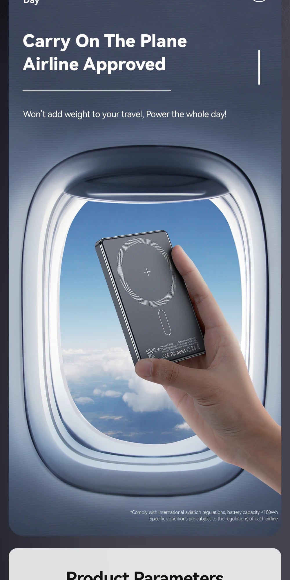 Essager Batterie Externe Sans Fil 5000mAh - 20W Charge Rapide Magnétique