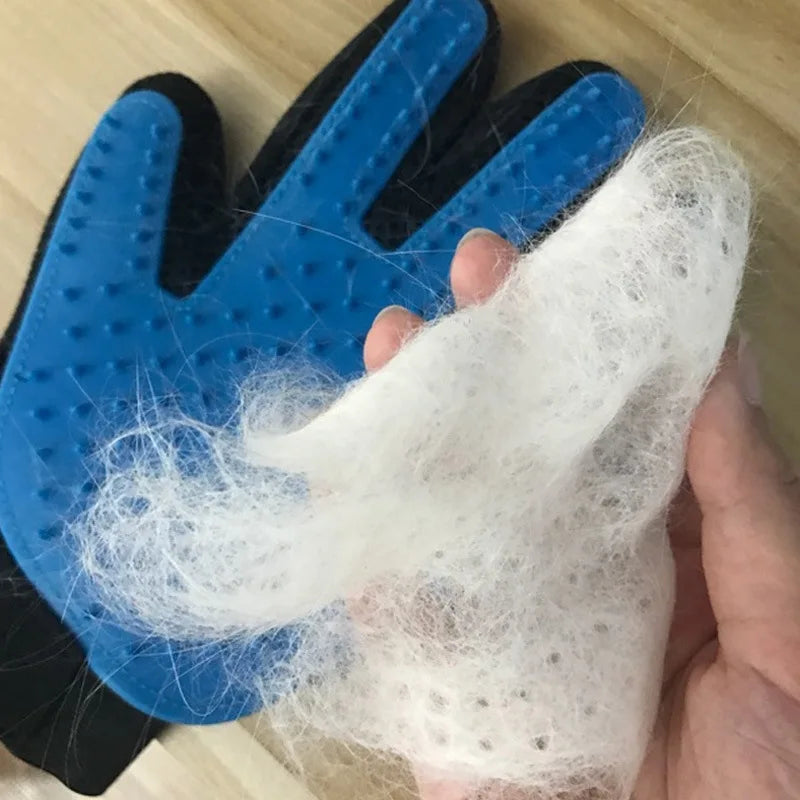 Gant de Toilettage Premium pour Chats et Chiens - Brosse de Massage Anti-Poils