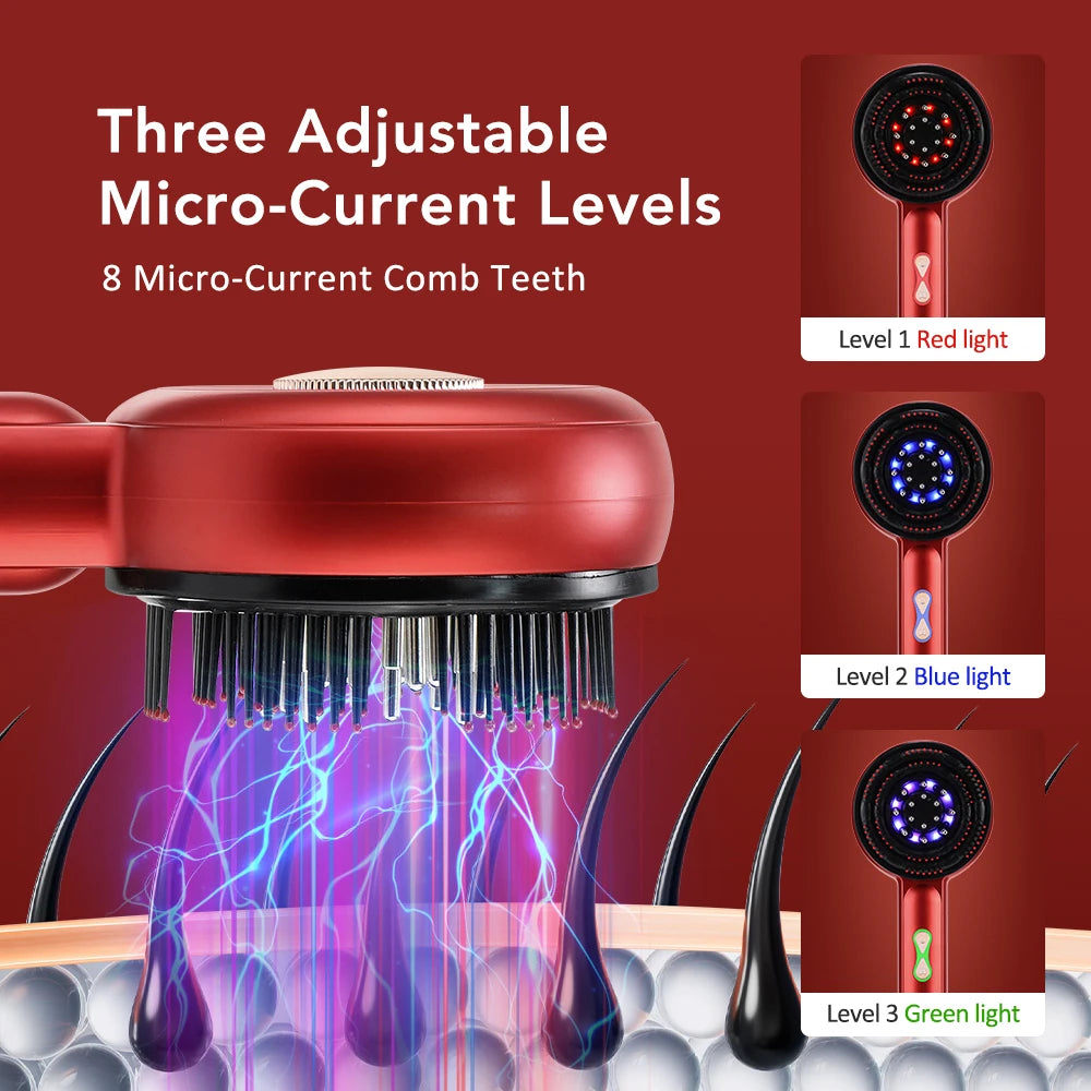 Brosse de massage cuir chevelu électrique