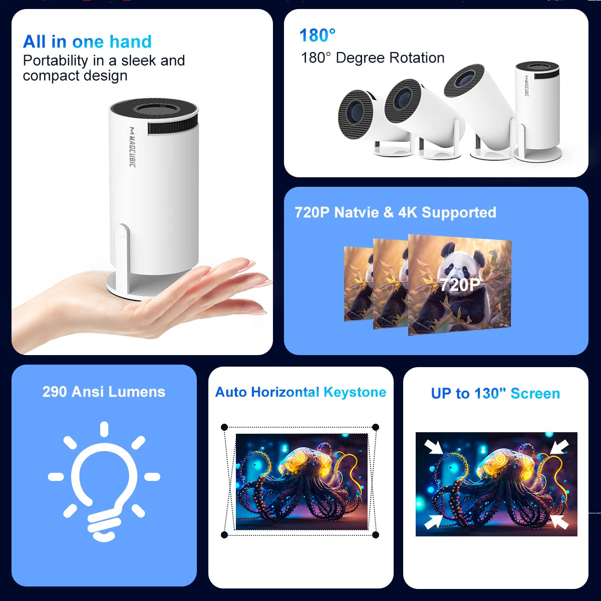 Vidéo projecteur portable Full HD