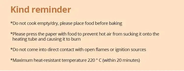 Papier Cuisson Écologique pour Friteuse à Air - Lot de 50 Feuilles Anti-Adhésives